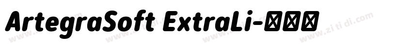 ArtegraSoft ExtraLi字体转换
